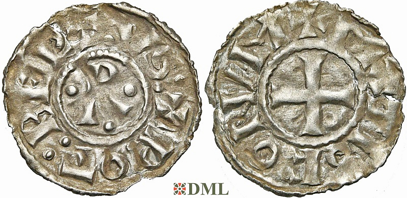 Денарий Франция Robert II (996-1031),