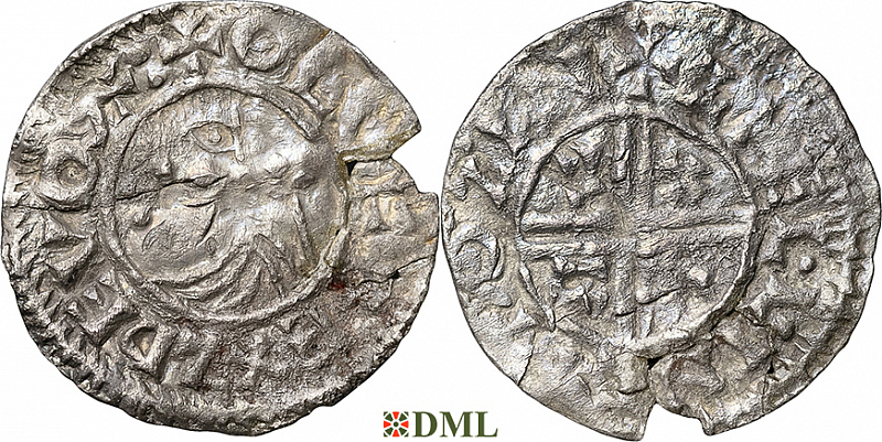 Денарий, Швеция, Olaf Skötkonung (995-1021), м.д. Sigtuna, Malmer -:-