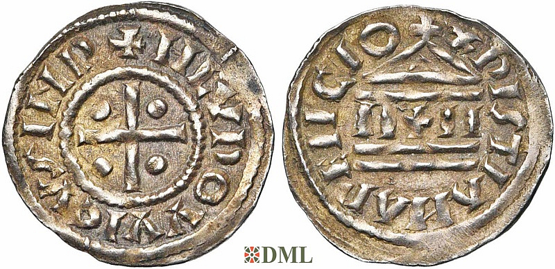Денарий, Каролинги, Louis II (855-875),