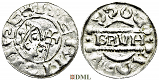 Денарий, Германия, Нижняя Лотарингия, Bruno III (1050-1057), м.д. Dokkum, Ilisch 2000, 21.19