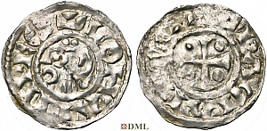 Денарий, Каролинги, Lothaire (954-986) 