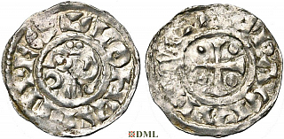 Денарий, Каролинги, Lothaire (954-986) 