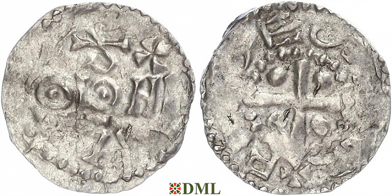 Денарий, Германия, Франкония, Anonymous bishop, м.д. Fritzlar