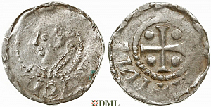 Денарий, Германия, Саксония, Heinrich II (1002-1024), м.д. Dortmund, Dbg. 749