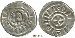 Денарий, Германия, Саксония, Anonymous bishop, м.д. Magdeburg, Dbg. 1330