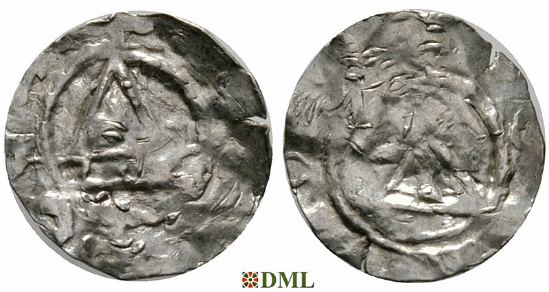 Денарий, Германия, Швабия, Anonymous bishop, м.д. Konstanz, Dbg 1012