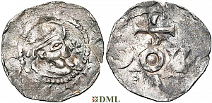 Денарий, Германия, Нижняя Лотарингия, Konrad II (1027-1039), м.д. Nijmegen-Tiel, Ilisch 2000, 8.17