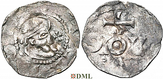 Денарий, Германия, Нижняя Лотарингия, Konrad II (1027-1039), м.д. Nijmegen-Tiel, Ilisch 2000, 8.17