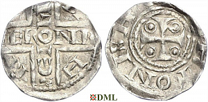Денарий, Германия, Нижняя Лотарингия, Anonymous bishop, Unknown mints, Ilisch 2000, 17.20