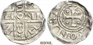 Денарий, Германия, Нижняя Лотарингия, Anonymous bishop, Unknown mints, Ilisch 2000, 17.20