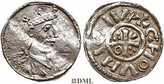 Денарий, Германия, Бавария, Konrad II (1025-1039), м.д. Regensburg, Hahn 1976, 33.2