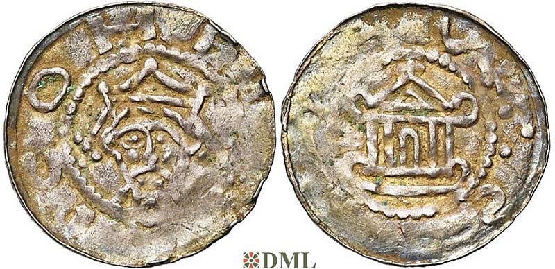 Денарий, Германия, Саксония, Heinrich III (1039-1056), м.д. Stade, Dbg. 720