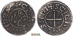 Денарий, Каролинги, Charles le Chauve (840-877), м.д. Saint-Denis, Depeyrot 896