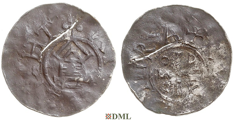Денарий, Германия, Саксония, Нижняя Саксония, Otto III (983-1002), type OAP