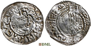 Денарий, Германия, Швабия, Heinrich II (1002-1024), м.д. Esslingen, Dbg. 951