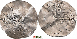 Денарий, Германия, Франкония, Rudhard (1089-1109), м.д. Mainz, Dbg. 815