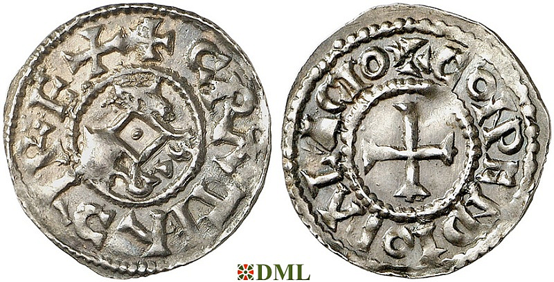 Денье, Каролинги, Charles II (843-877), м.д. Compiegne