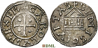 Денье, Каролинги, Charles le Chauve (840-877), м.д. Reims, Depeyrot 832
