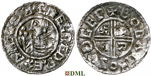 Денарий, Англия, Æthelred II (978-1016), м.д. Southwark, монетарий Boga, North 770