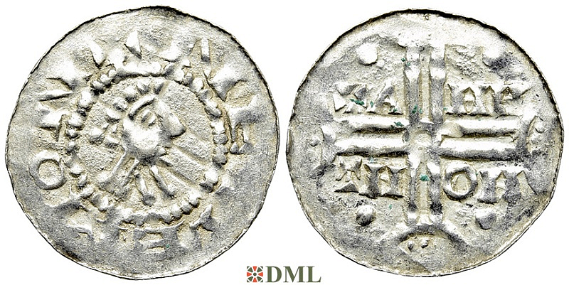 Денарий, Германия, Нижняя Лотарингия, Gf. Hermann (1020-1051), м.д. Emden, Dbg. 773