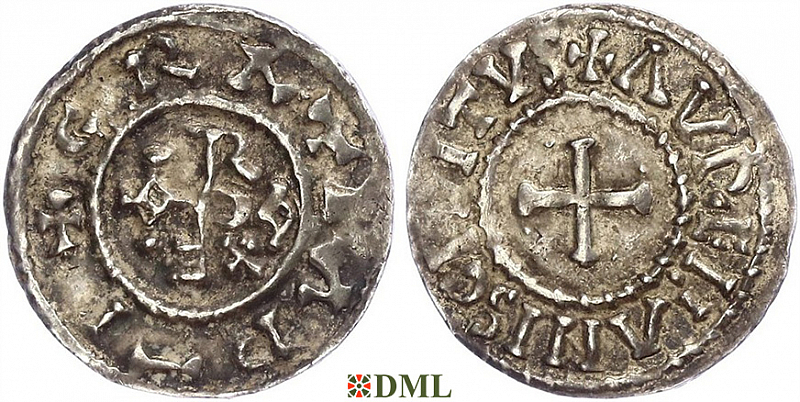 Денье, Каролинги, Eudes (Odo) (887-898), м.д. Orléans, Depeyrot 730