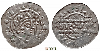 Денарий, Германия, Нижняя Лотарингия, Bruno III (1050-1057), м.д. Leeuwarden, Ilisch 2000, 21.14