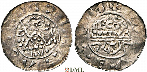 Денарий, Германия, Нижняя Лотарингия, Gf. Floris I (1049-1061), м.д. Leiden, Ilisch 2000 12.6