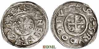Денарий, Германия, Бавария, Heinrich II (1002-1024), м.д. Salzburg, Hahn 1976, 91