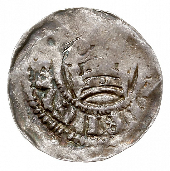 Денарий, Германия, Швабия, Heinrich II (1002-1024), м.д. Strassburg, Dbg. 915