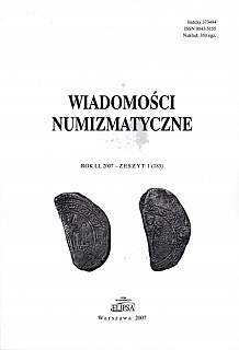 Czwojda Ł. Peksy. Próba interpretacji nacięć na wczesnośredniowiecznych monetach