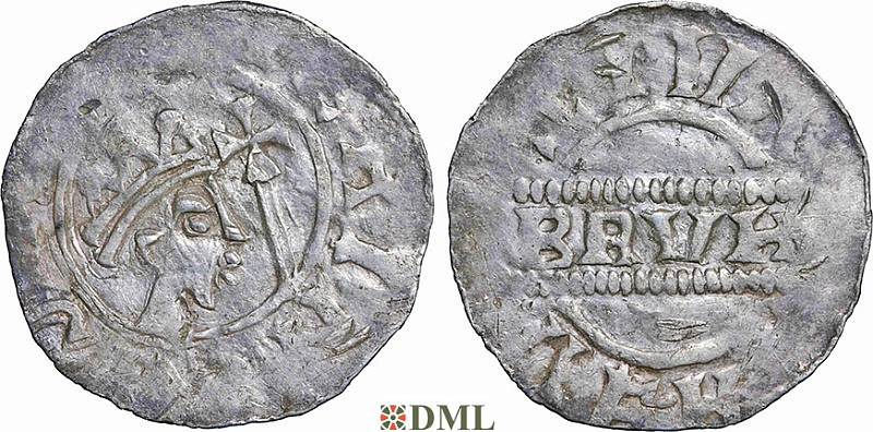 Денарий, Германия, Нижняя Лотарингия, Bruno III (1050-1057), м.д. Leeuwarden, Ilisch 2000, 21.14