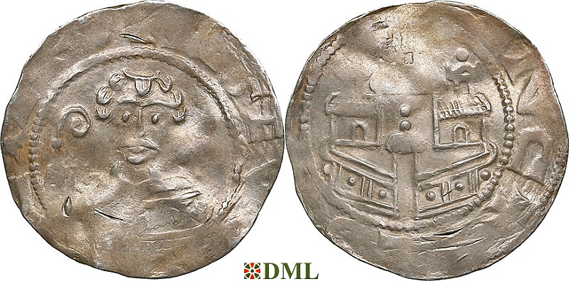 Денарий, Германия, Нижняя Лотарингия, Sigewin von Are (1079-1089), м.д. Koln, Dbg. 407