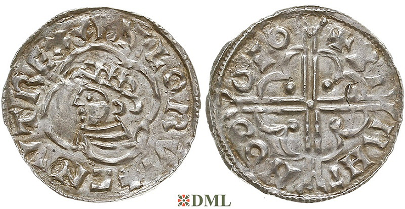 Денарий, Англия, Cnut (1016-1035), м.д. York, монетарий Birhtnoth, North 781
