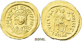 Солид, Византия, Justin II  (565-578) , м.д. Constantinople