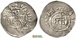 Денарий, Германия, Нижняя Лотарингия, Bernhard II (1011-1059), м.д. Jever, Dbg. 591