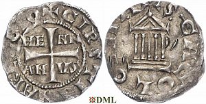 Денарий, Германия, Нижняя Лотарингия, Konrad II (1027-1039), Hermann II (1036-1056), м.д. Koln, Dbg. 387