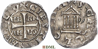 Денарий, Германия, Нижняя Лотарингия, Konrad II (1027-1039), Hermann II (1036-1056), м.д. Koln, Dbg. 387
