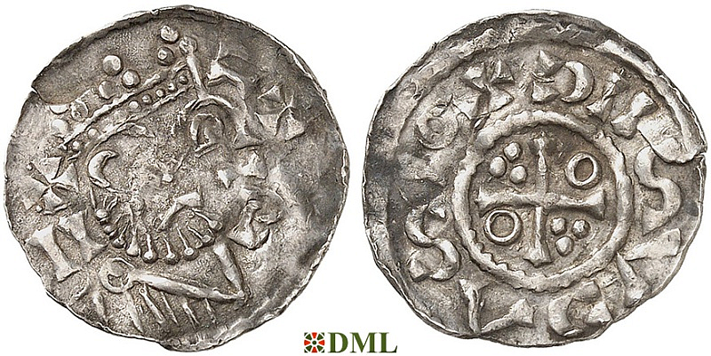 Денарий, Германия, Бавария, Heinrich II (1002-1024), м.д. Salzburg, Hahn 1976, 94D