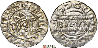 Денарий, Германия, Нижняя Лотарингия, Bruno III (1050-1057), м.д. Dokkum, Ilisch 2000, 21.22