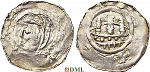 Денарий, Германия, Швабия, Anonymous bishop, м.д. Strassburg, Dbg. 715