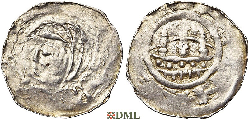 Денарий, Германия, Швабия, Anonymous bishop, м.д. Strassburg, Dbg. 715