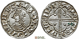 Денарий, Англия, Cnut  (1016-1035), м.д. London, монетарий Dyrsig, North 781