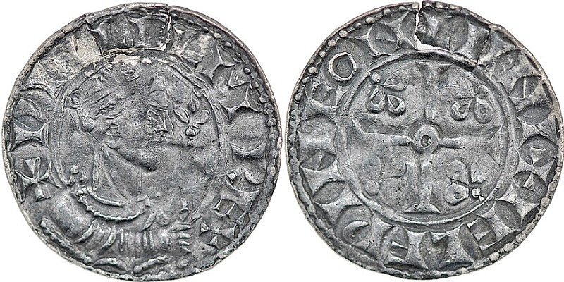 Денарий, Англия, William I (1066-1087), м.д. London, монетарий Ælfwine, North 847