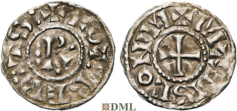 Денарий, Франция, Robert II (996-1031)