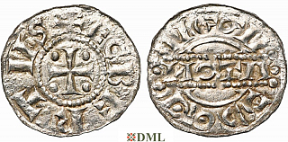 Денарий, Германия, Нижняя Лотарингия, Egbert I (1038-1050) м.д. Dokkum, Ilisch 2000, 21.17
