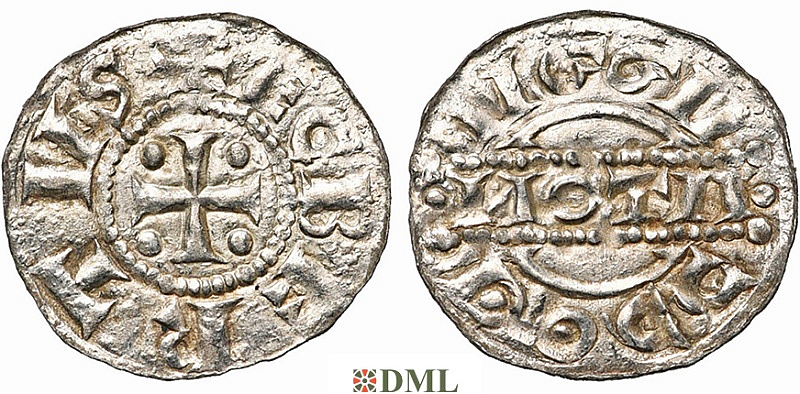 Денарий, Германия, Нижняя Лотарингия, Egbert I (1038-1050) м.д. Dokkum, Ilisch 2000, 21.17
