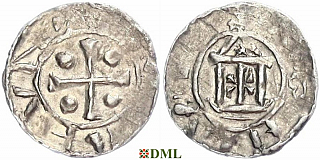 Обол, Германия, Франкония, Konrad II (1024-1039), м.д. Mainz, Dbg. 790