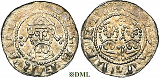 Денарий, Германия, Нижняя Лотарингия, Egbert II (1068-1090), м.д. Bolsward, Ilisch 2000, 22.7