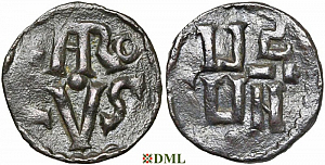 Денье, Каролинги, Charlemagne (768-814),  м.д. Lyon, Depeyrot 520