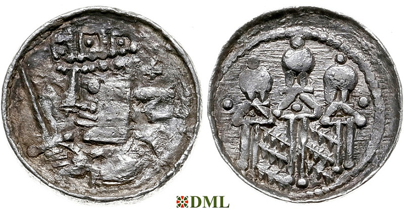 Денарий, Польша, Bolesław II (1058-1080)